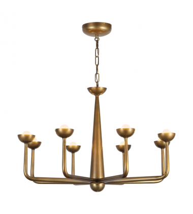 CH313830VB-Spade 30-in Brass dimmable LED Chandelier CH313830VB-Spade 30-in Brass dimmable LED Chandelier
