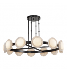 CH320050UBAR-UNV-Alonso 50-in Urban Bronze/Alabaster LED Chandeliers