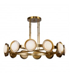 CH320050VB-Alonso 50-in Vintage Brass LED Chandeliers  CH320050VB-Alonso 50-in Vintage Brass LED Chandeliers
