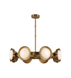 CH320837VB-UNV-Alonso 37-in Vintage Brass LED Chandeliers
