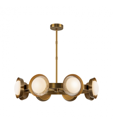 CH320837VB-UNV-Alonso 37-in Vintage Brass LED Chandeliers