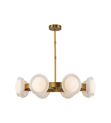 CH320837VBAR-UNV-Alonso 37-in Vintage Brass/Alabaster LED Chandeliers CH320837VBAR-UNV-Alonso 37-in Vintage Brass/Alabaster LED Chandeliers
