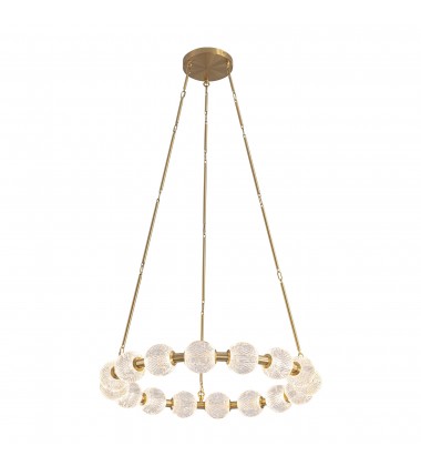  CH321032NB-UNV-010-Marni 32-in Natural Brass LED Chandelier