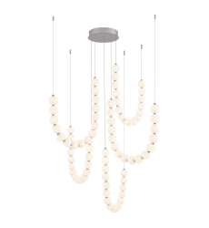 CH321805CH-Akoya 80 Light Silver dimmable LED Chandelier
