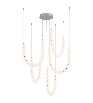 CH321805CH-Akoya 80 Light Silver dimmable LED Chandelier