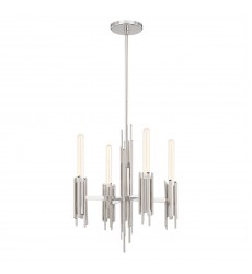 CH335019PN-Torres 19-in Polished Nickel 4 Lights Chandeliers  CH335019PN-Torres 19-in Polished Nickel 4 Lights Chandeliers