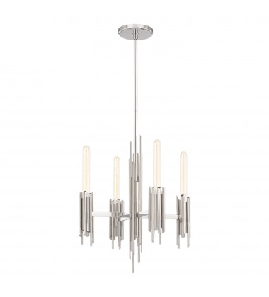 CH335019PN-Torres 19-in Polished Nickel 4 Lights Chandeliers  CH335019PN-Torres 19-in Polished Nickel 4 Lights Chandeliers
