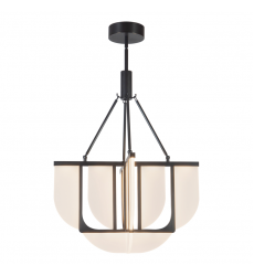 CH336424UB-UNV-Anders 24-in Black dimmable LED Chandelier