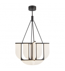 CH336429UB-UNV-Anders 30-in Black dimmable LED Chandelier