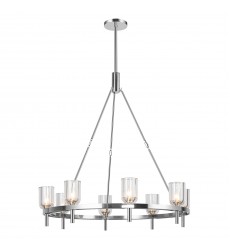 CH338836PNCC-Lucian 36-in Clear Crystal/Polished Nickel 8 Lights Chandeliers  CH338836PNCC-Lucian 36-in Clear Crystal/Polished Nickel 8 Lights Chandeliers