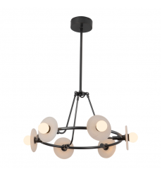 CH346028UBAR-Dahlia 28-in Urban Bronze dimmable LED Chandelier