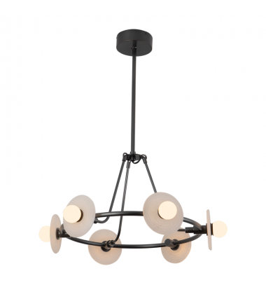 CH346028UBAR-Dahlia 28-in Urban Bronze dimmable LED Chandelier