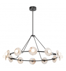 CH346046UBAR-UNV-Dahlia 46-in Urban Bronze/Alabaster LED Chandeliers