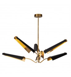 CH347646MBVB-Osorio 46-in Matte Black/Vintage Brass LED Chandeliers CH347646MBVB-Osorio 46-in Matte Black/Vintage Brass LED Chandeliers