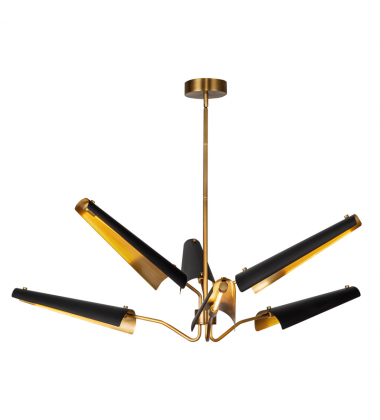 CH347646MBVB-UNV-Osorio 46-in Matte Black/Vintage Brass LED Chandeliers CH347646MBVB-UNV-Osorio 46-in Matte Black/Vintage Brass LED Chandeliers