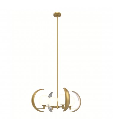  CH351204VB-Celeste Vintage Brass 4 Lights Chandeliers
