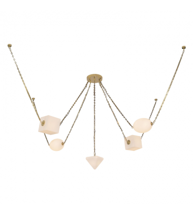 CH360105PTBOP-Mineral 5-Light Brass dimmable LED Chandelier CH360105PTBOP-Mineral 5-Light Brass dimmable LED Chandelier