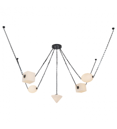 CH360105UBOP-Mineral 5-Light Black dimmable LED Chandelier CH360105UBOP-Mineral 5-Light Black dimmable LED Chandelier