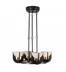  CH362423UBAR-UNV-Colette 22-in Urban Bronze/Alabaster LED Chandelier