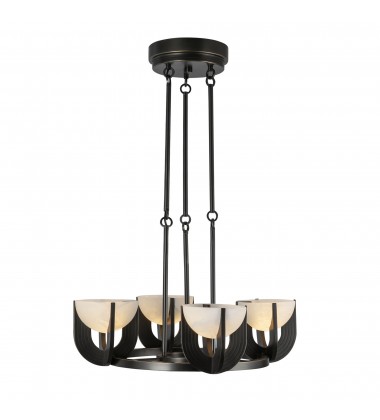  CH362423UBAR-UNV-Colette 22-in Urban Bronze/Alabaster LED Chandelier