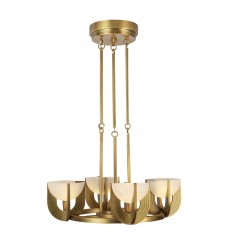  CH362423VBAR-UNV-Colette 22-in Vintage Brass/Alabaster LED Chandelier