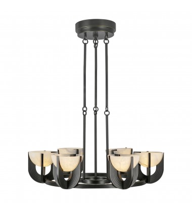  CH362627UBAR-UNV-Colette 27-in Urban Bronze/Alabaster LED Chandelier