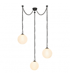 CH363103UBCDG-Petra 3 Light Black dimmable LED Chandelier CH363103UBCDG-Petra 3 Light Black dimmable LED Chandelier