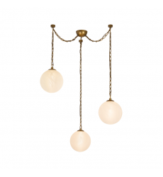 CH363103VBCDG-Petra 3 Light Brass dimmable LED Chandelier CH363103VBCDG-Petra 3 Light Brass dimmable LED Chandelier