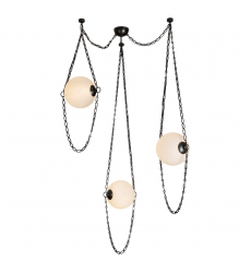 CH372103UBCDG-Petra 3 Light Black dimmable LED Chandelier CH372103UBCDG-Petra 3 Light Black dimmable LED Chandelier