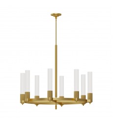 CH416108BG-Rue 38-in Brushed Gold 8 Lights Chandeliers  CH416108BG-Rue 38-in Brushed Gold 8 Lights Chandeliers