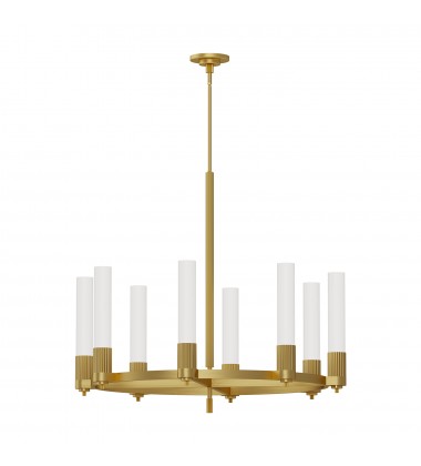 CH416108BG-Rue 38-in Brushed Gold 8 Lights Chandeliers  CH416108BG-Rue 38-in Brushed Gold 8 Lights Chandeliers