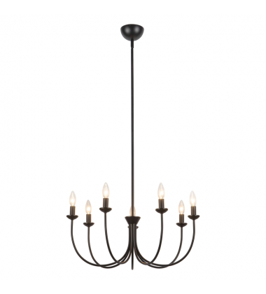 CH419726MB-Ember 26-in Black Chandelier CH419726MB-Ember 26-in Black Chandelier
