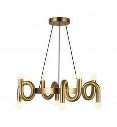 CH420823BG-Sadie 23-in Brushed Gold Socket Chandelier  CH420823BG-Sadie 23-in Brushed Gold Socket Chandelier