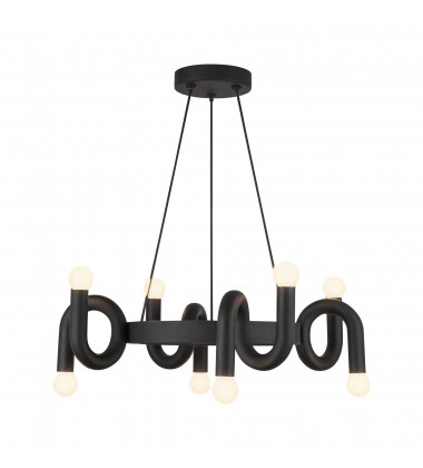  CH420823MB-Sadie 23-in Matte Black Socket Chandelier