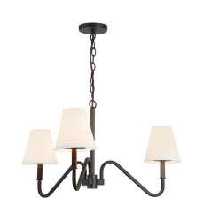 CH445330MBWL-Sloan 30-in Black Chandelier CH445330MBWL-Sloan 30-in Black Chandelier