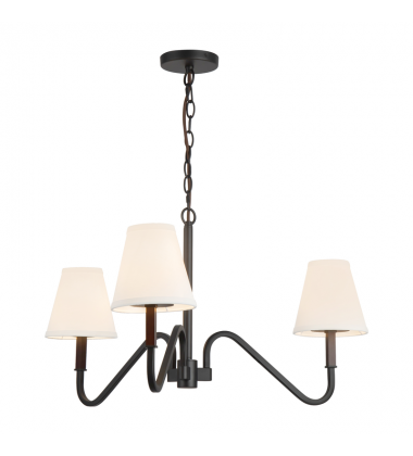CH445330MBWL-Sloan 30-in Black Chandelier CH445330MBWL-Sloan 30-in Black Chandelier