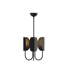 CH450715MB-Seno 15-in Matte Black 3 Lights Chandeliers  CH450715MB-Seno 15-in Matte Black 3 Lights Chandeliers