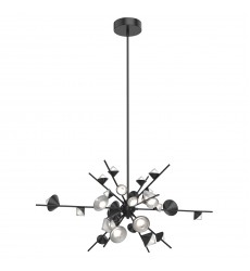  CH50848-BK-Geode 48-in Black LED Chandeliers