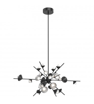  CH50848-BK-Geode 48-in Black LED Chandeliers