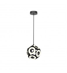  CH51818-BK-Magellan 18-in Black LED Chandelier