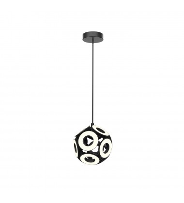  CH51818-BK-Magellan 18-in Black LED Chandelier