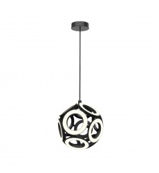 CH51825-BK-Magellan 25-in Black LED Chandelier
