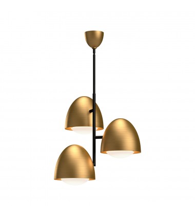 CH529024AGOP-Kenji 24-in Aged Gold/Opal Matte Glass 3 Lights Chandeliers  CH529024AGOP-Kenji 24-in Aged Gold/Opal Matte Glass 3 Lights Chandeliers