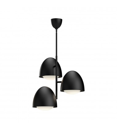 CH529024MBOP-Kenji 24-in Matte Black/Opal Matte Glass 3 Lights Chandeliers  CH529024MBOP-Kenji 24-in Matte Black/Opal Matte Glass 3 Lights Chandeliers
