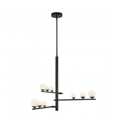 CH55524-BK/OP-UNV-Juniper 3 Head Black/Opal Glass LED Chandelier CH55524-BK/OP-UNV-Juniper 3 Head Black/Opal Glass LED Chandelier