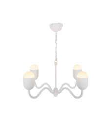 CH558427AWOP-Effie 27-in Antique White/Opal Glass Socket Chandelier CH558427AWOP-Effie 27-in Antique White/Opal Glass Socket Chandelier