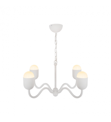 CH558427AWOP-Effie 27-in Antique White/Opal Glass Socket Chandelier CH558427AWOP-Effie 27-in Antique White/Opal Glass Socket Chandelier