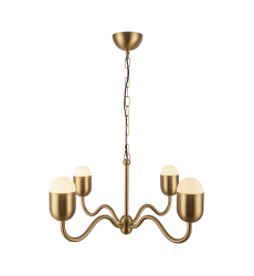 CH558427BGOP-Effie 27-in Brushed Gold/Opal Glass Socket Chandelier CH558427BGOP-Effie 27-in Brushed Gold/Opal Glass Socket Chandelier