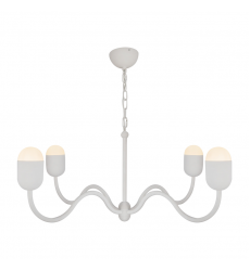 CH558439AWOP-Effie 39-in Antique White/Opal Glass Socket Chandelier CH558439AWOP-Effie 39-in Antique White/Opal Glass Socket Chandelier