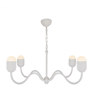 CH558439AWOP-Effie 39-in Antique White/Opal Glass Socket Chandelier CH558439AWOP-Effie 39-in Antique White/Opal Glass Socket Chandelier